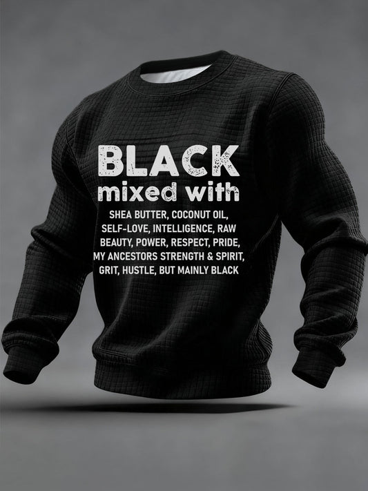 Men's Black History Month Waffle Sweatshirt