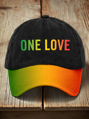 Unisex Reggae Music Inspired Print Hat