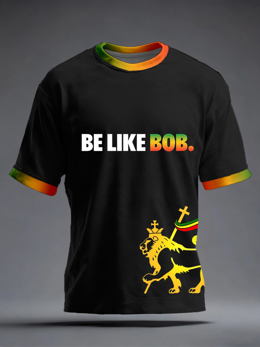 Men's Reggae Music Inspired Print T-Shirt