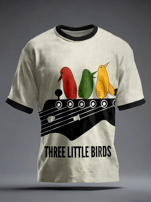 Men's Reggae Music Inspired Print Vintage T-Shirt