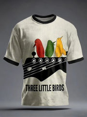 Men's Reggae Music Inspired Print Vintage T-Shirt