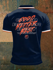 Men's Good Better Best Print Football Fans Gameday Casual Top