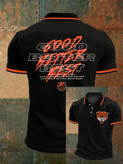 Men's Good Better Best Print Football Fans Gameday Casual Top