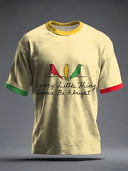 Men's Reggae Music Inspired Print T-Shirt
