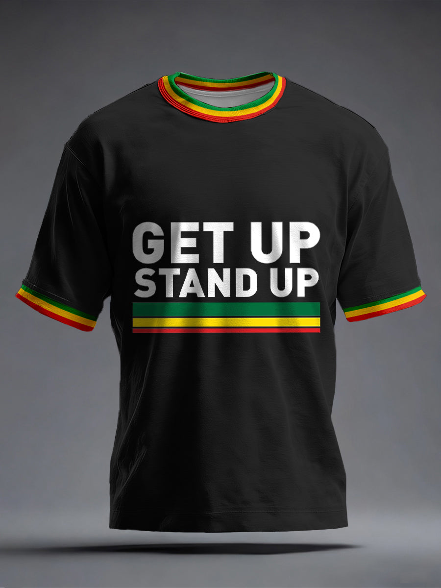 Men's Reggae Music Inspired Print T-Shirt