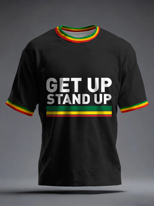 Men's Reggae Music Inspired Print T-Shirt