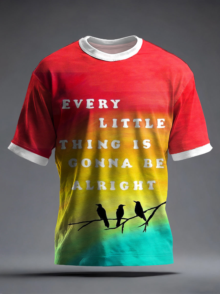 Men's Reggae Music Inspired Print T-Shirt