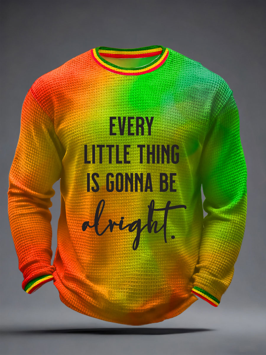 Men's 'Every little thing is gonna be alright' Long Sleeve T-Shirt