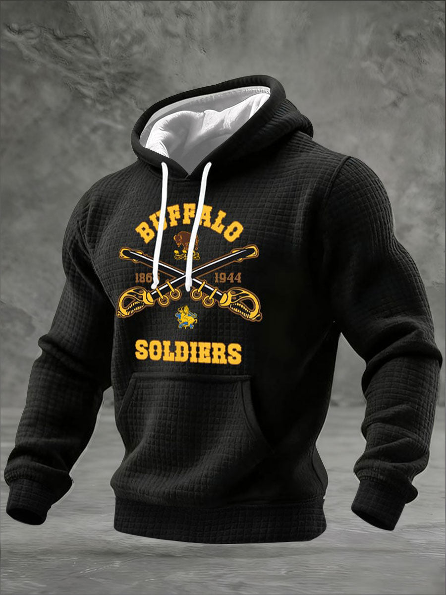 Men's American Black Soldier Hoodies
