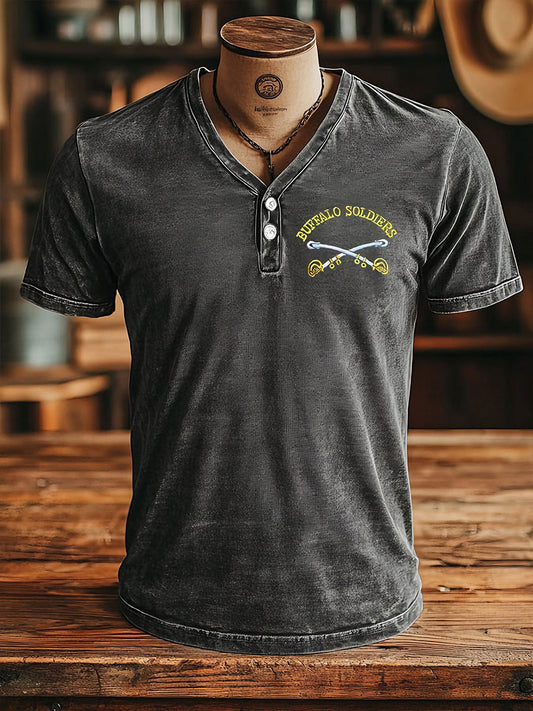 Men's USA Black Soldier T-Shirts