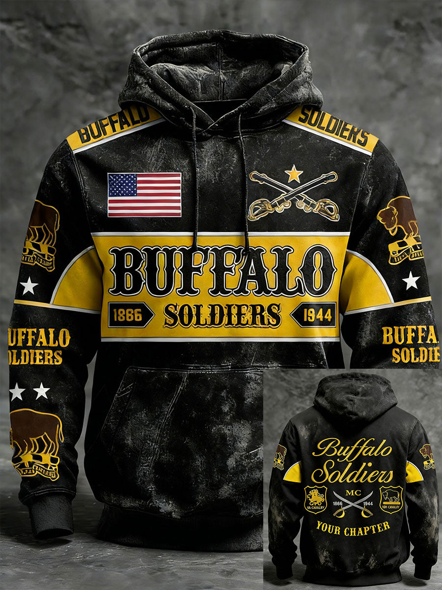 Men's American Black Soldier Hoodies