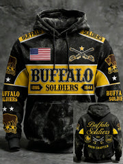 Men's American Black Soldier Hoodies