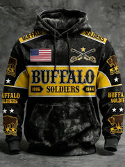 Men's American Black Soldier Hoodies