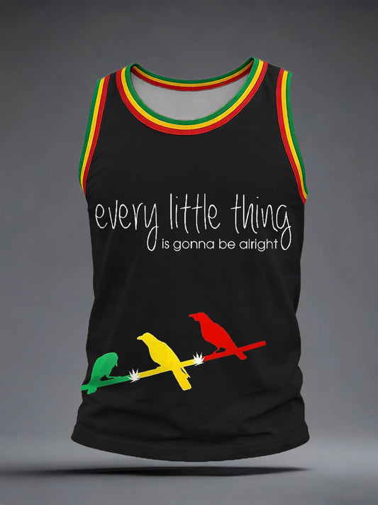 Men's Reggae Music Inspired Print Tank Top