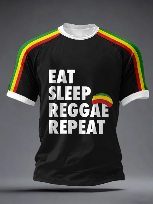Men's Reggae Music Inspired Print T-Shirt