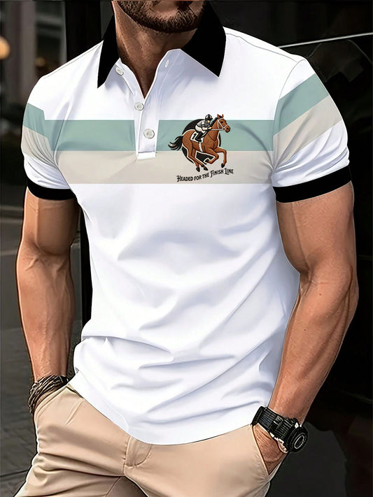 Men's Derby Horse Racing 2026 Print Shirt