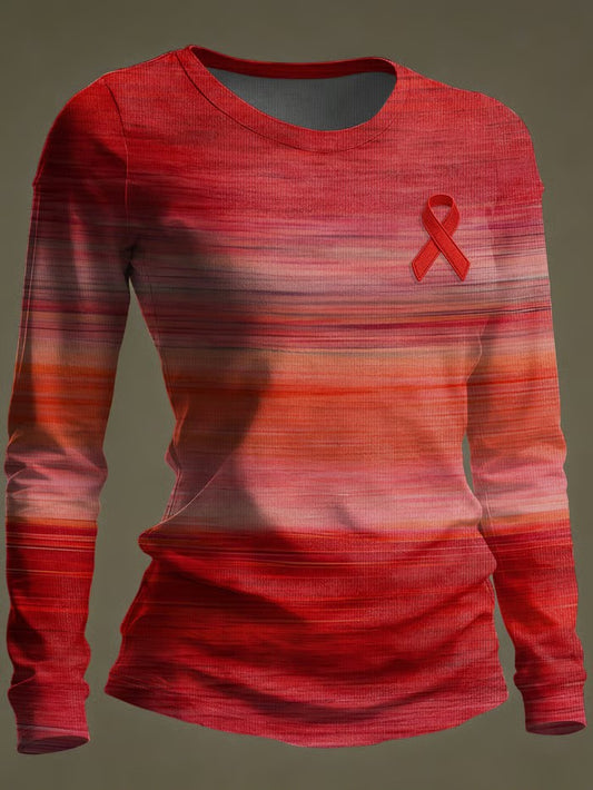 Women's Heart Disease Awareness Long-sleeved T-shirt