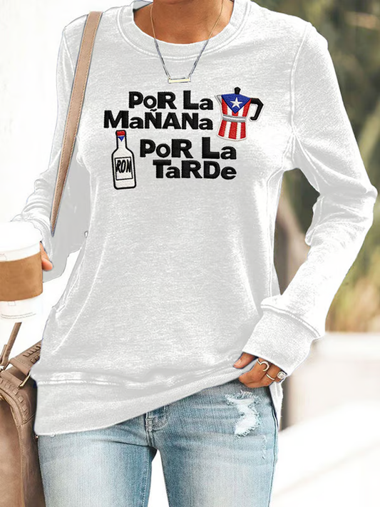 Women's Puerto Rico Polyester Waisted Sweatshirt