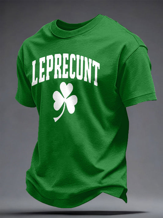 Unisex St. Patricks Day Shamrocks Funny Printed T-shirt