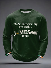 Men's Irish Whiskey Waffle Long Sleeve T-Shirt