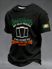 Men's Hello Darkness My Old Friend Waffle Short Sleeve T-shirt