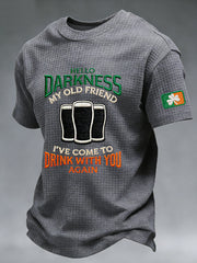 Men's Hello Darkness My Old Friend Waffle Short Sleeve T-shirt