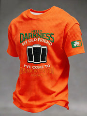 Men's Hello Darkness My Old Friend Waffle Short Sleeve T-shirt