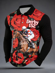 Men's Derby Horse Racing 2026 Print Shirt