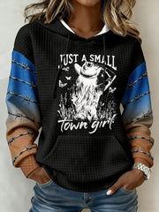 Women's Just A Small Town Girl Printed Hoodie