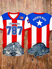 Women's Puerto Rico 787 Short-sleeved T-shirt
