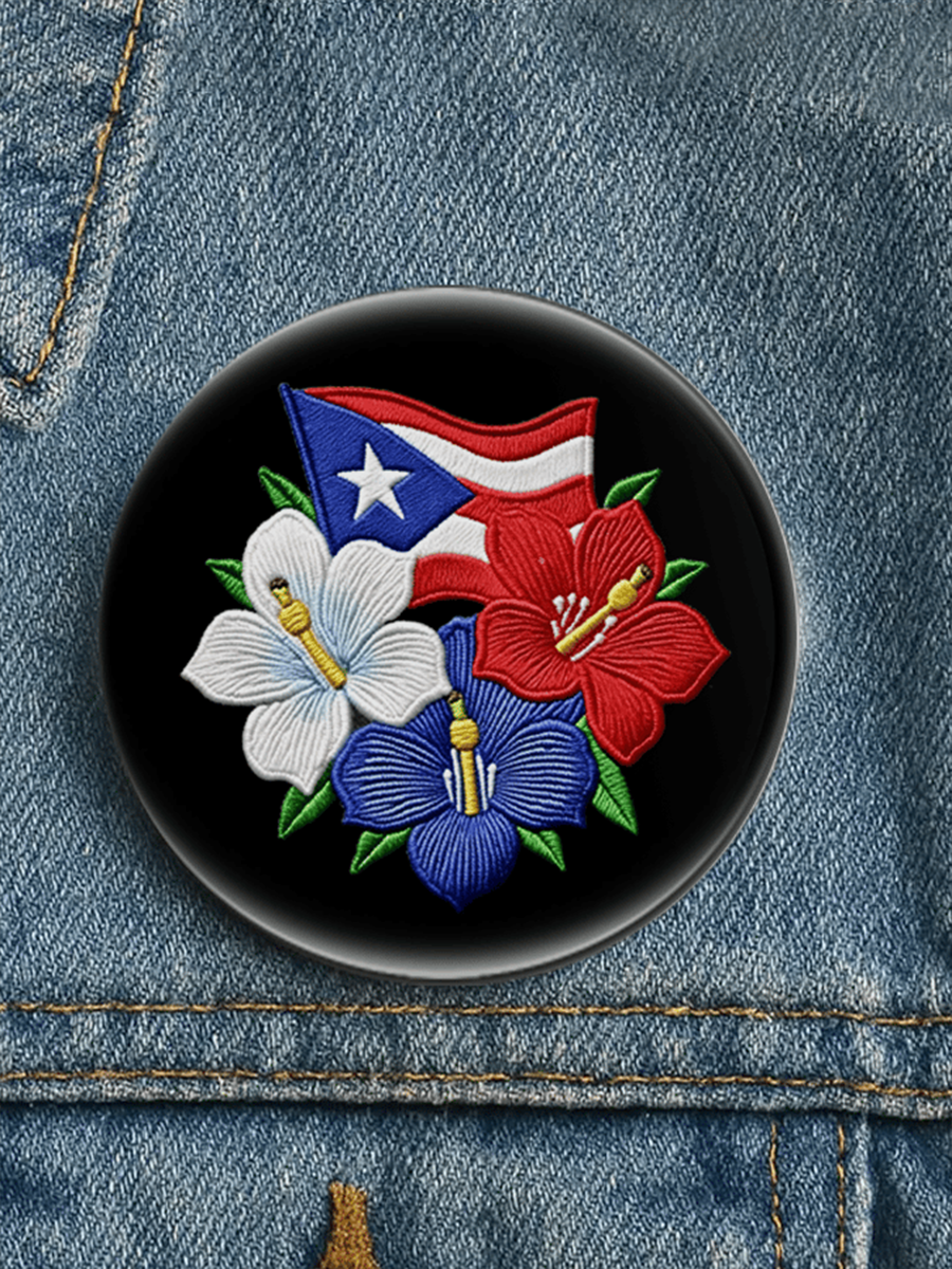 Unisex Puerto Rico Baseball Brooch