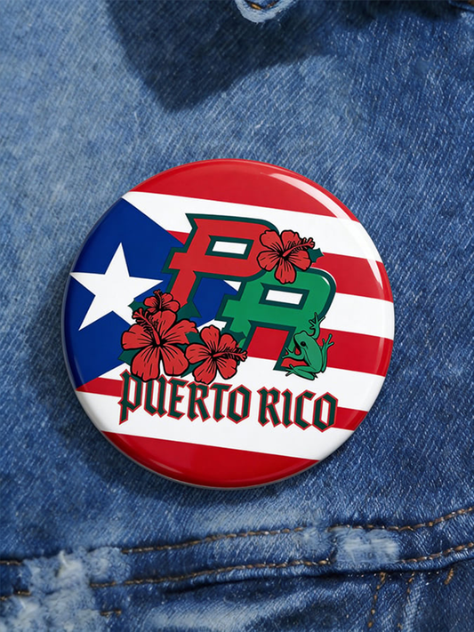 Unisex Puerto Rico Brooch