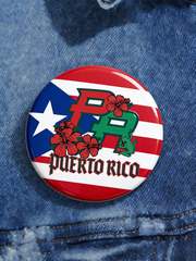 Unisex Puerto Rico Brooch