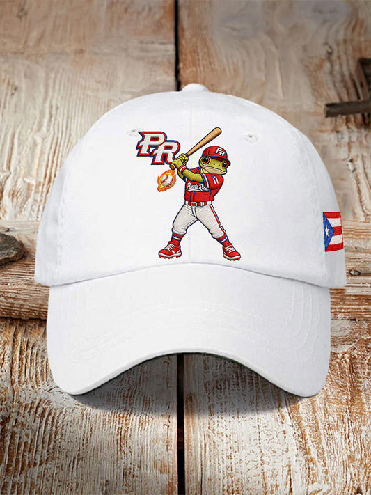 Unisex Puerto Rico Baseball Print Hat