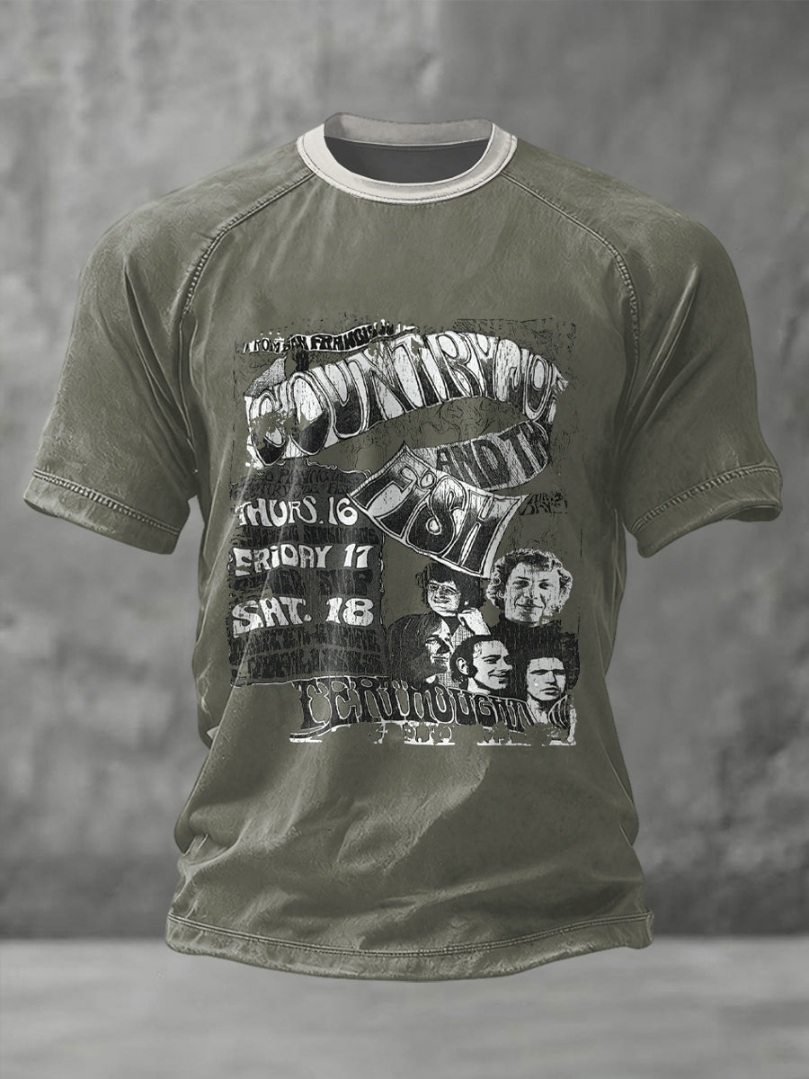 Men's Country Joe Hippie Music short sleeves t-shirt