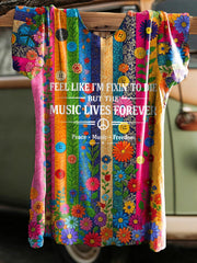 Women's Country Joe Hippie Music Short Sleeves T-shirt