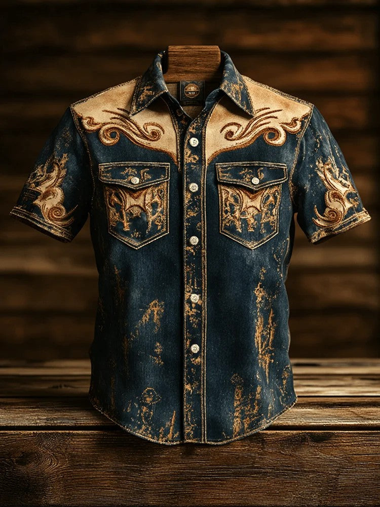 Men's Western Yoke Short Sleeve Shirt