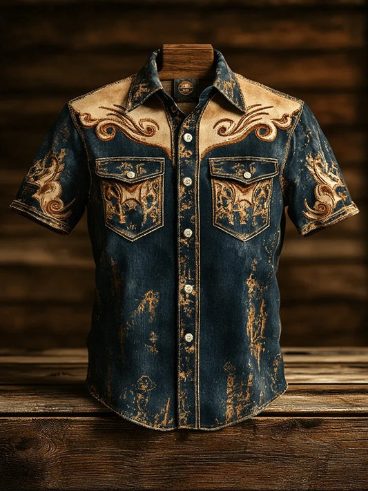 Men's Western Yoke Short Sleeve Shirt