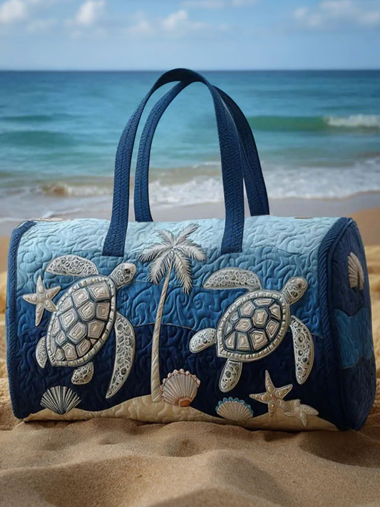 Sea Turtles Print Large Capacity Tote Bag