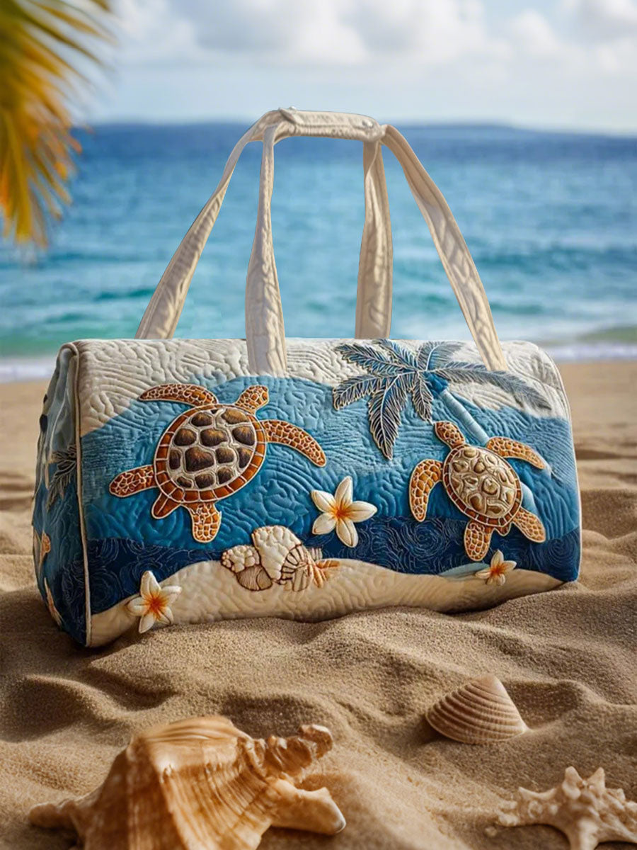 Sea Turtles Print Large Capacity Tote Bag