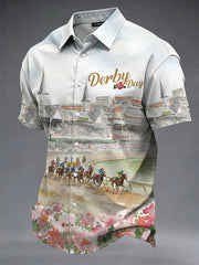 Men's Derby Day Printed Casual Shirt