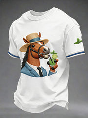 Men's Derby Day Printed Casual T-Shirt