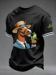 Men's Derby Day Printed Casual T-Shirt