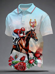 Men's Derby Day Printed Casual Shirt