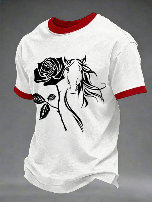 Men's Derby Day Printed Casual T-Shirt
