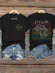 Women's Juneteenth Printed V-Neck Short sleeve T-shirt