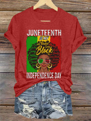 Women's Juneteenth Is My Independence Day Casual Tee
