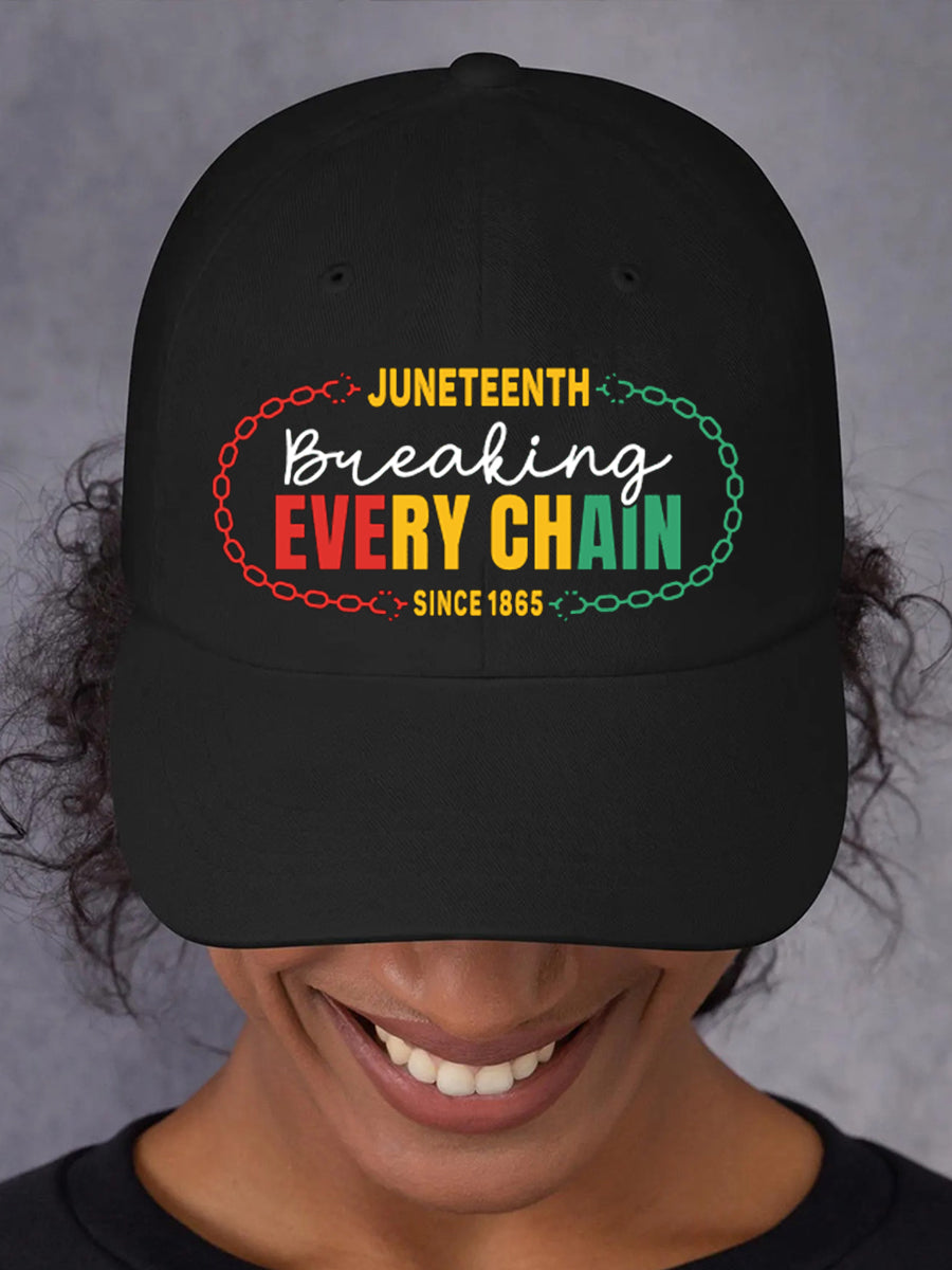 Unisex Juneteenth Breaking Every Chain Since 1865 Hat