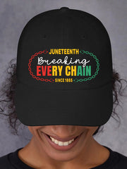 Unisex Juneteenth Breaking Every Chain Since 1865 Hat