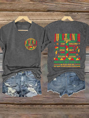 Women's Juneteenth 1865 Printed Short Sleeves T-shirt